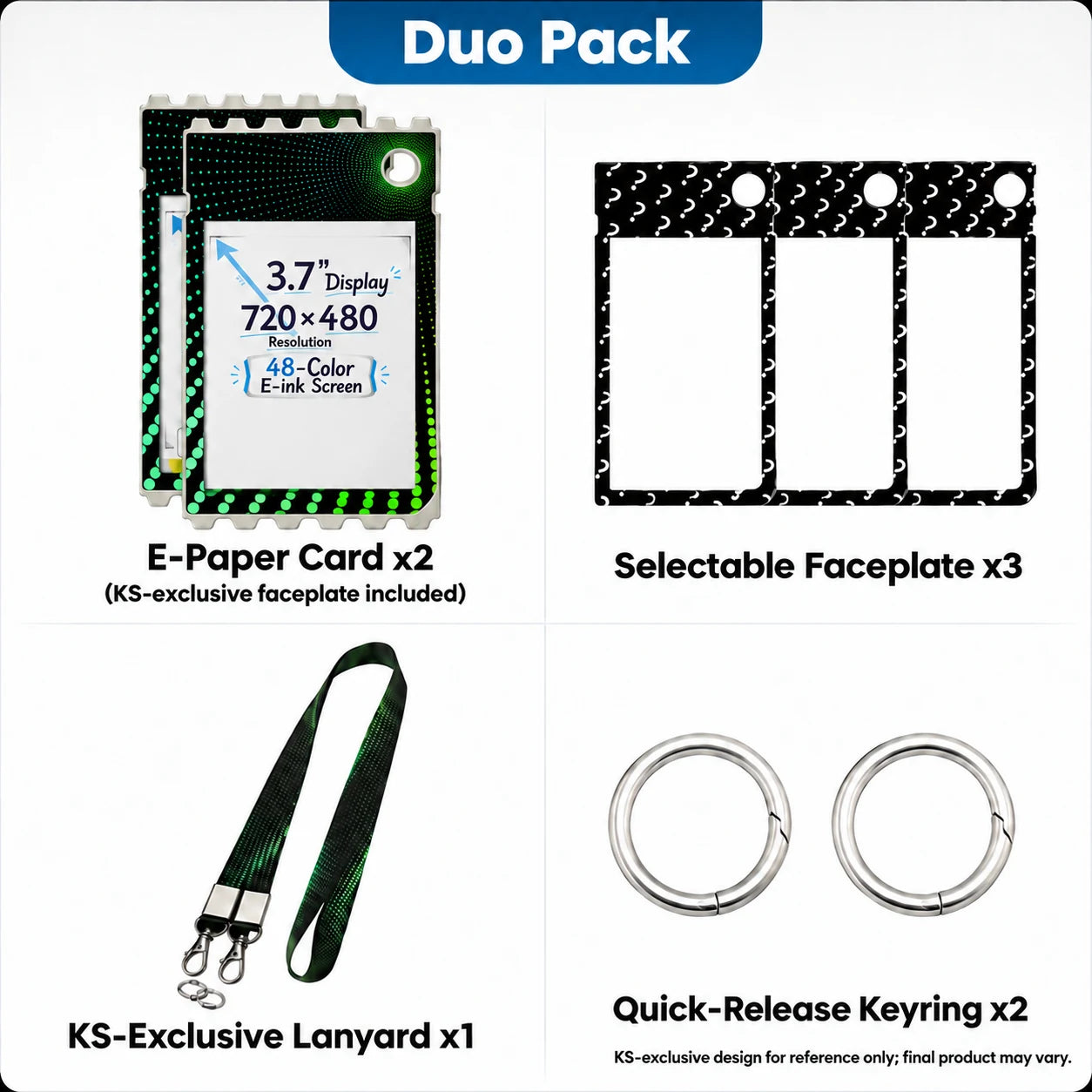 Standard Duo Pack contents
