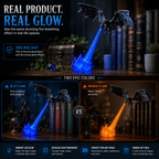 🔥  🐉| 3D Fire-Breathing Dragon LED Display – Fantasy Bookshelf Decor with Glowing Flame