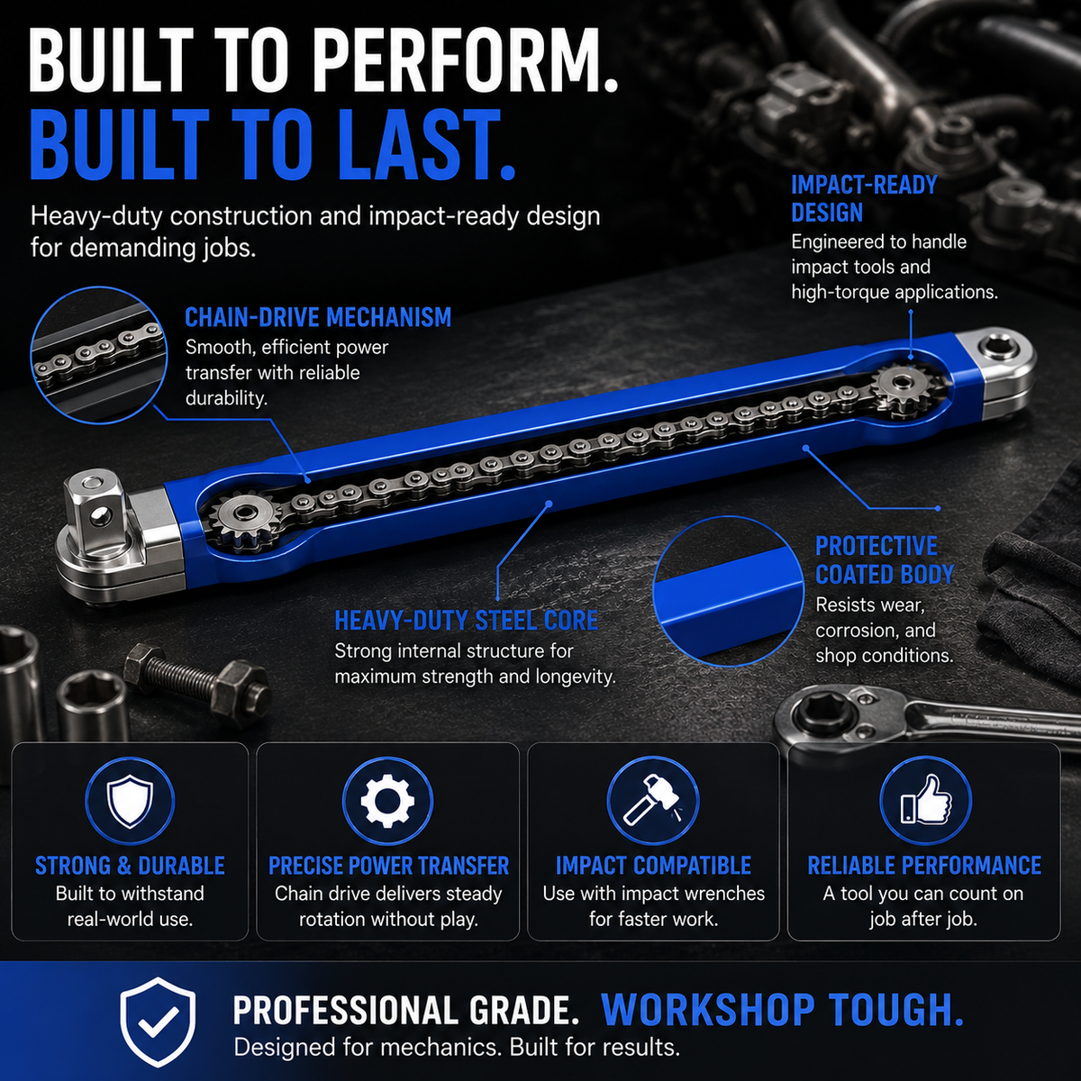 🔩3/8" Offset Extension Wrench Set – Reach Tight Bolts Without Removing Parts🔧