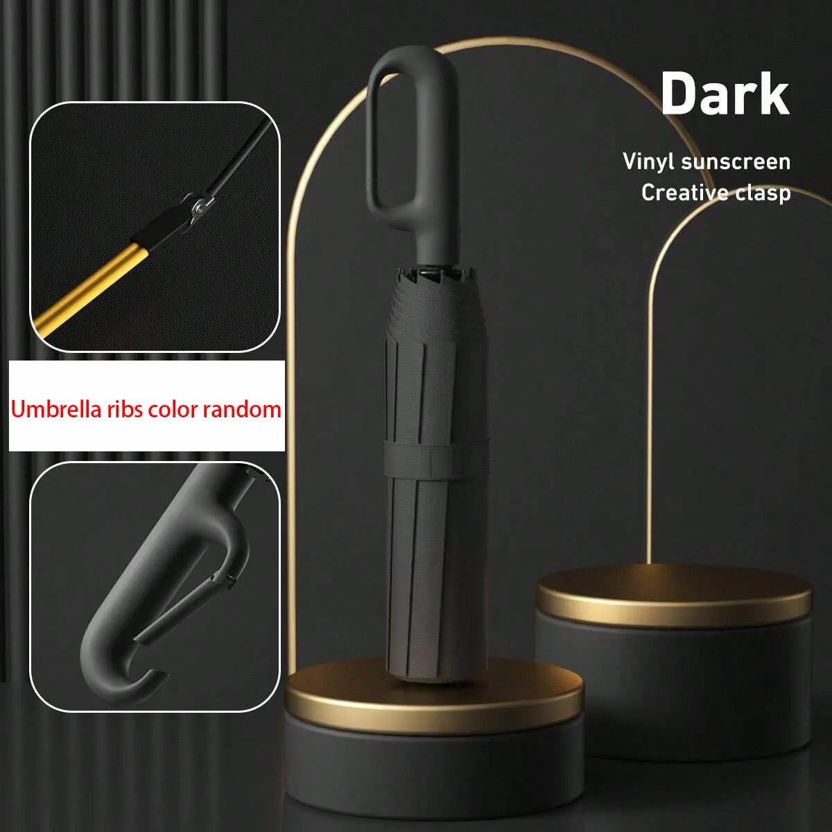 Automatic Folding Umbrella with Loop Buckle