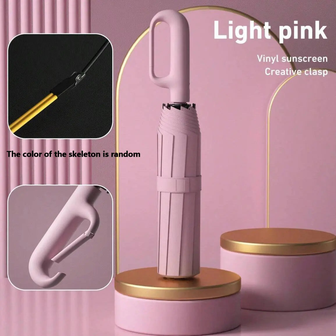 Automatic Folding Umbrella with Loop Buckle