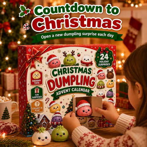 2026 Dumpling Squishy Advent Calendar – 24 Days of Christmas Surprises