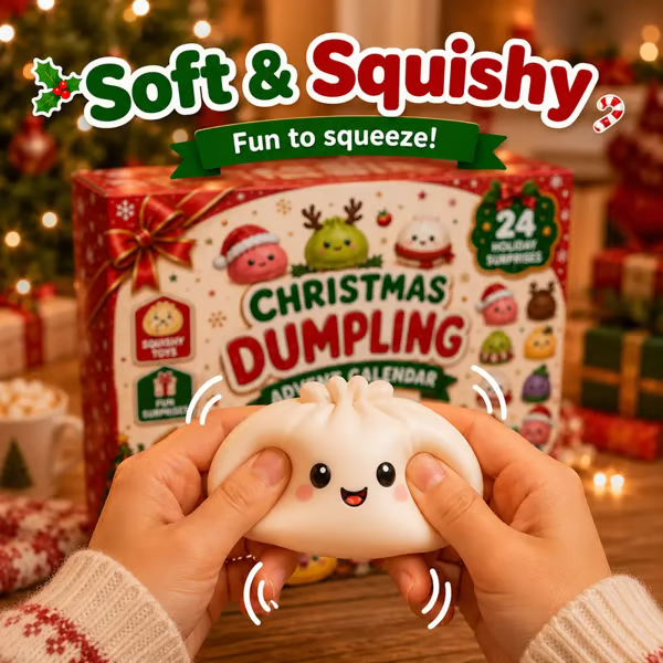 2026 Dumpling Squishy Advent Calendar – 24 Days of Christmas Surprises