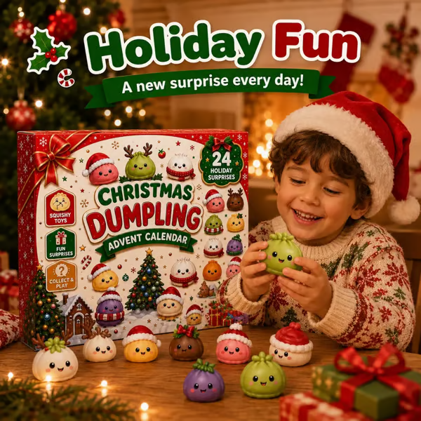 2026 Dumpling Squishy Advent Calendar – 24 Days of Christmas Surprises