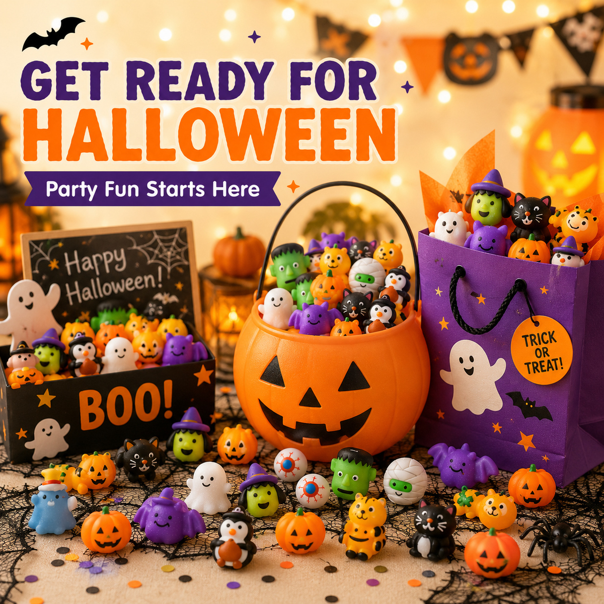 Halloween Mochi Squishy Toys