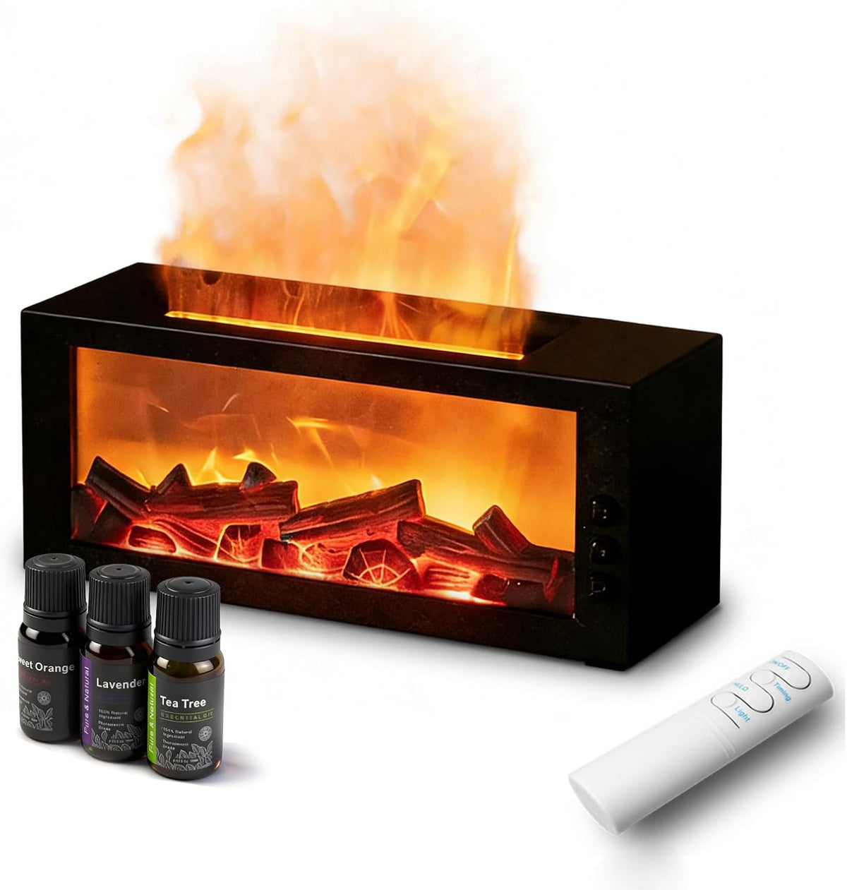 300ml Flame Air Humidifier and Essential Oil Diffuser
