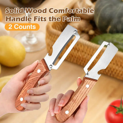 Effortless Ergonomic Fruit & Vegetable Peeler with Built-in Bottle Opener