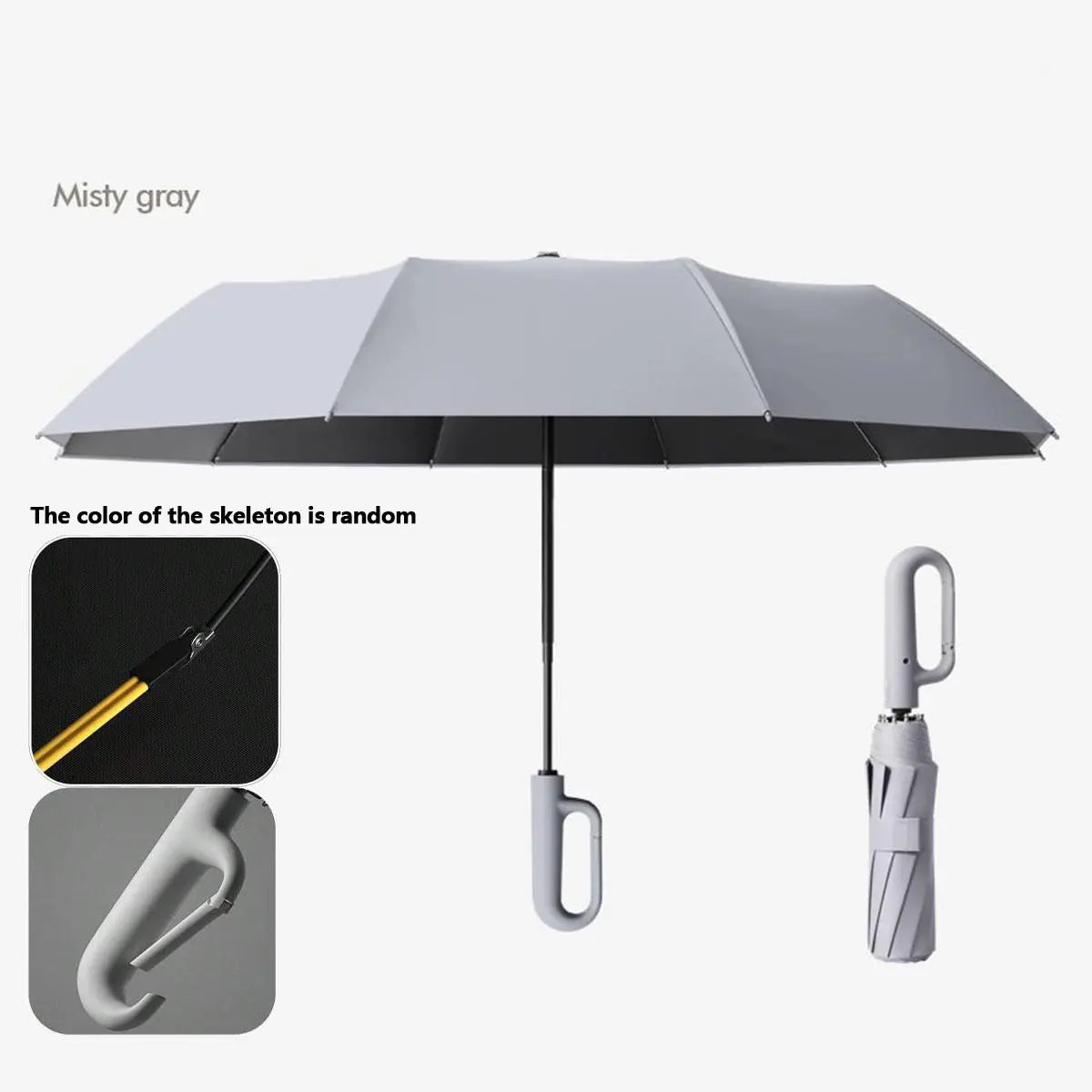 Automatic Folding Umbrella with Loop Buckle