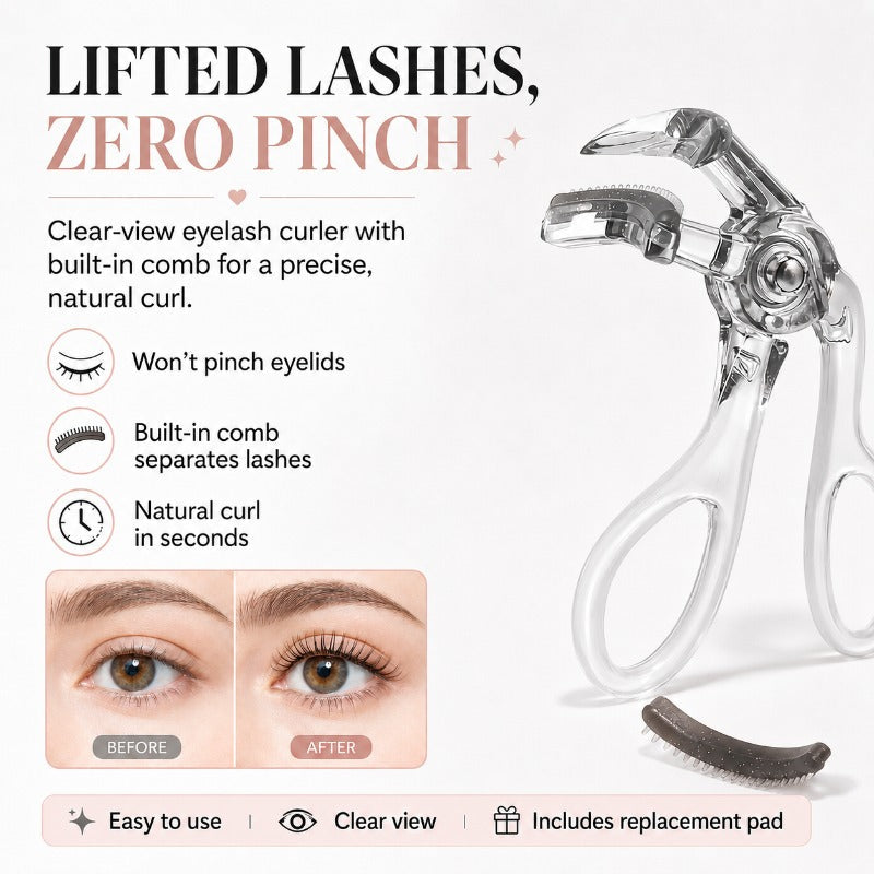 Clump-Free Comb Eyelash Curler