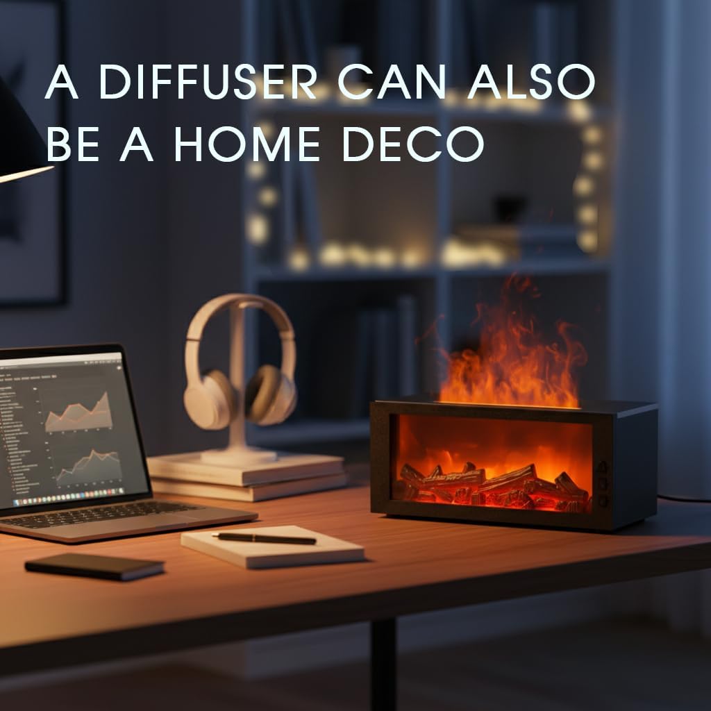 【Limited Time Buy 3 Get 1 Free】Waterless Flame Essential Oil Diffuser Quiet Home Aromatherapy