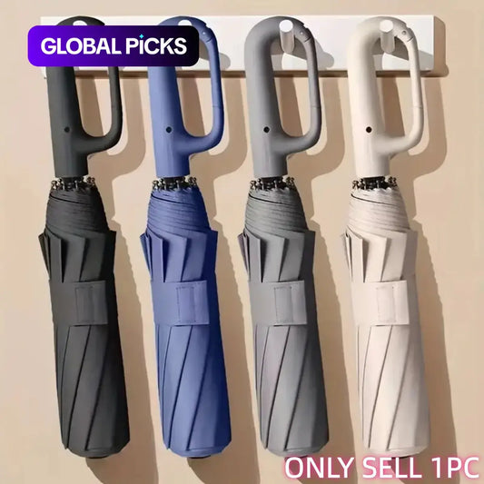 Automatic Folding Umbrella with Loop Buckle