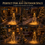 🔥Hot Sale 40% OFF🎄 Christmas Bell Cascade Solar Yard Light✨