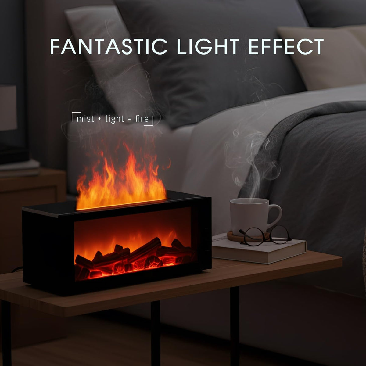 【Limited Time Buy 3 Get 1 Free】Waterless Flame Essential Oil Diffuser Quiet Home Aromatherapy