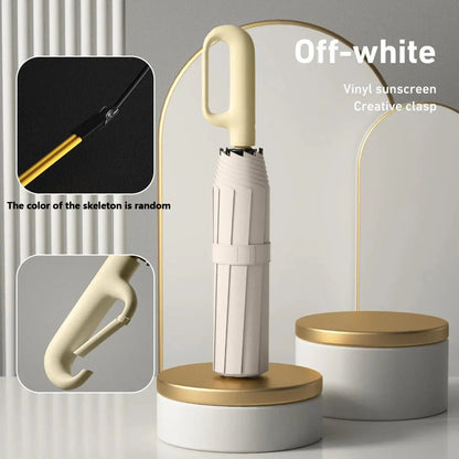 Automatic Folding Umbrella with Loop Buckle