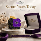 🎁 Limited Edition War Horse Purple Poppy 111th Anniversary Remembrance Brooch