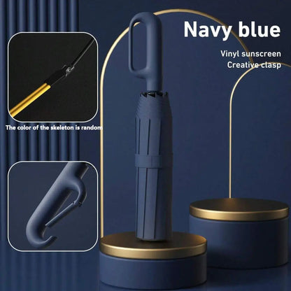 Automatic Folding Umbrella with Loop Buckle
