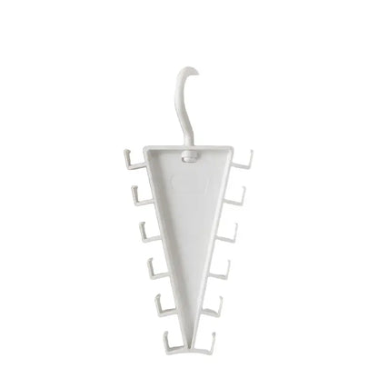 360° Rotatable V-Shaped Closet Organizer Hanger, Double-Sided Space-Saving Rack with 12 Hooks