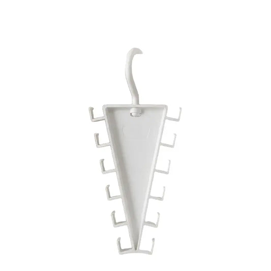 360° Rotatable V-Shaped Closet Organizer Hanger, Double-Sided Space-Saving Rack with 12 Hooks