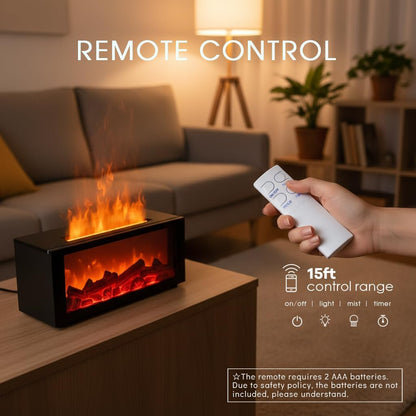 300ml Flame Air Humidifier and Essential Oil Diffuser