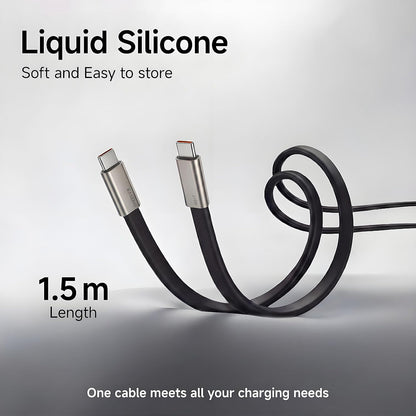 Cable de carga invisible con soporte y base, 240 W, USB-C