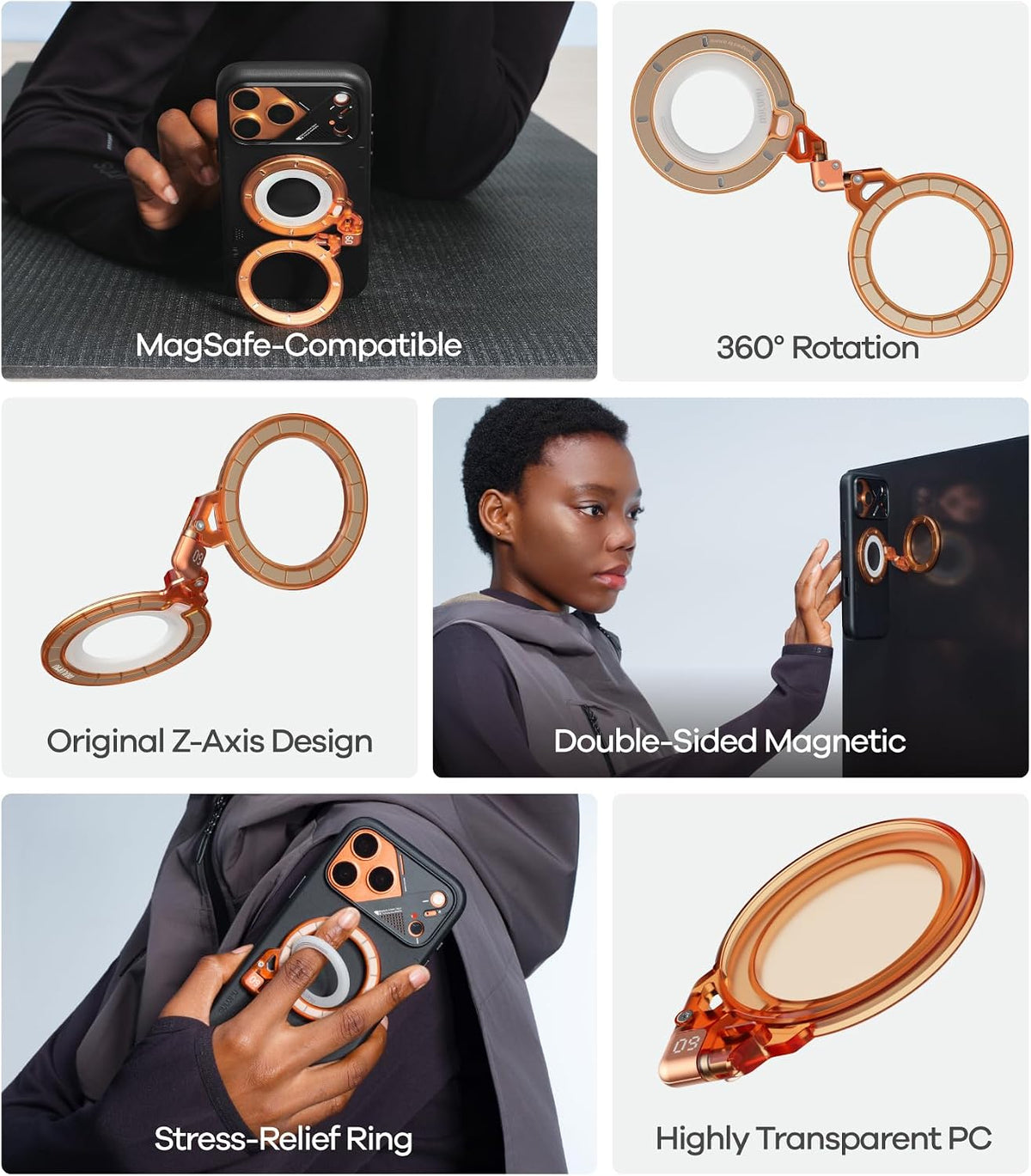 G09 Ghost 360° Magnetic Phone Ring