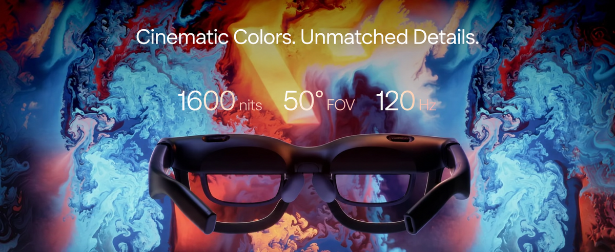 Pro 2 Micro-OLED glasses with a vivid virtual display