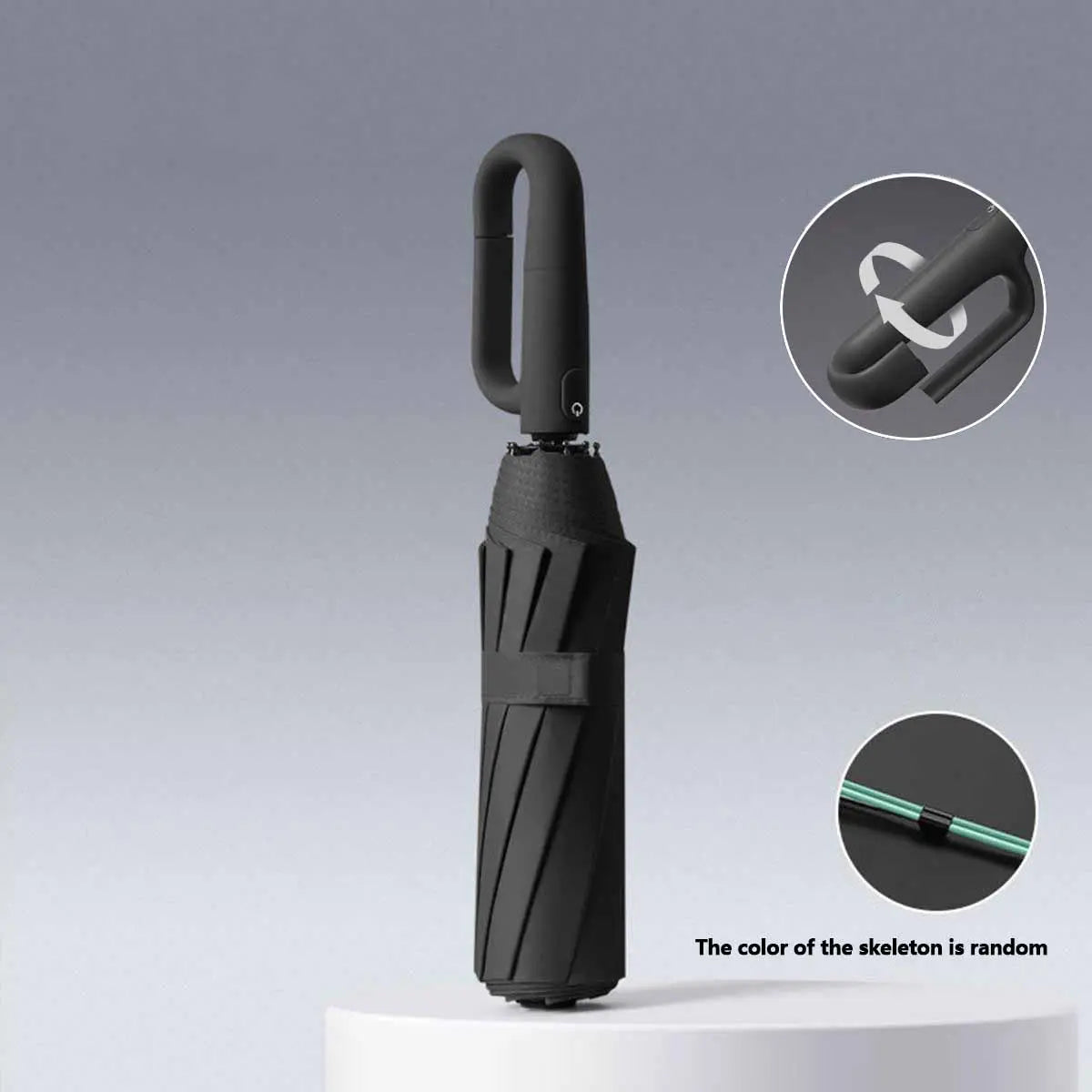 Automatic Folding Umbrella with Loop Buckle