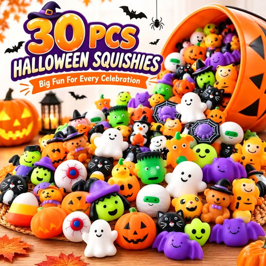 Halloween Mochi Squishy Toys – Cute Sensory Party Favors & Goodie Bag Fillers