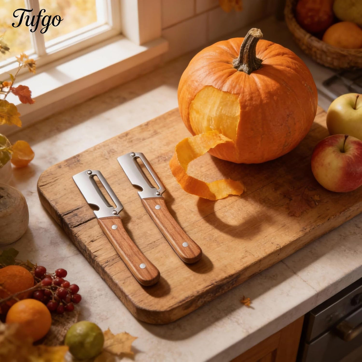 Effortless Ergonomic Fruit & Vegetable Peeler with Built-in Bottle Opener