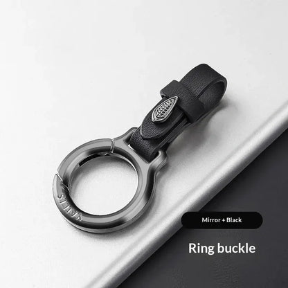New Upgraded Zinc Alloy Keychain with Leather Strap Stylish