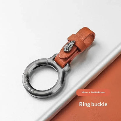 New Upgraded Zinc Alloy Keychain with Leather Strap Stylish