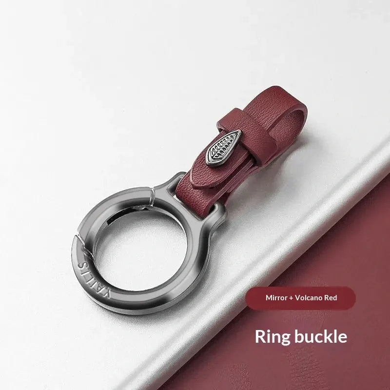 New Upgraded Zinc Alloy Keychain with Leather Strap Stylish