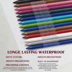 🌈14-Pack Eyeliner Pencil Waterproof Colored Paste Liners with Metallic & Shimmer Finishes Smudge-Proof