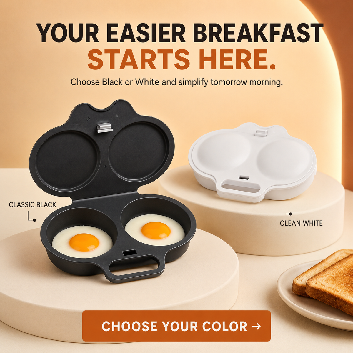 🍳 50% OFF Microwave Egg Cooker – Make 2 Café-Style Eggs Without the Saucepan