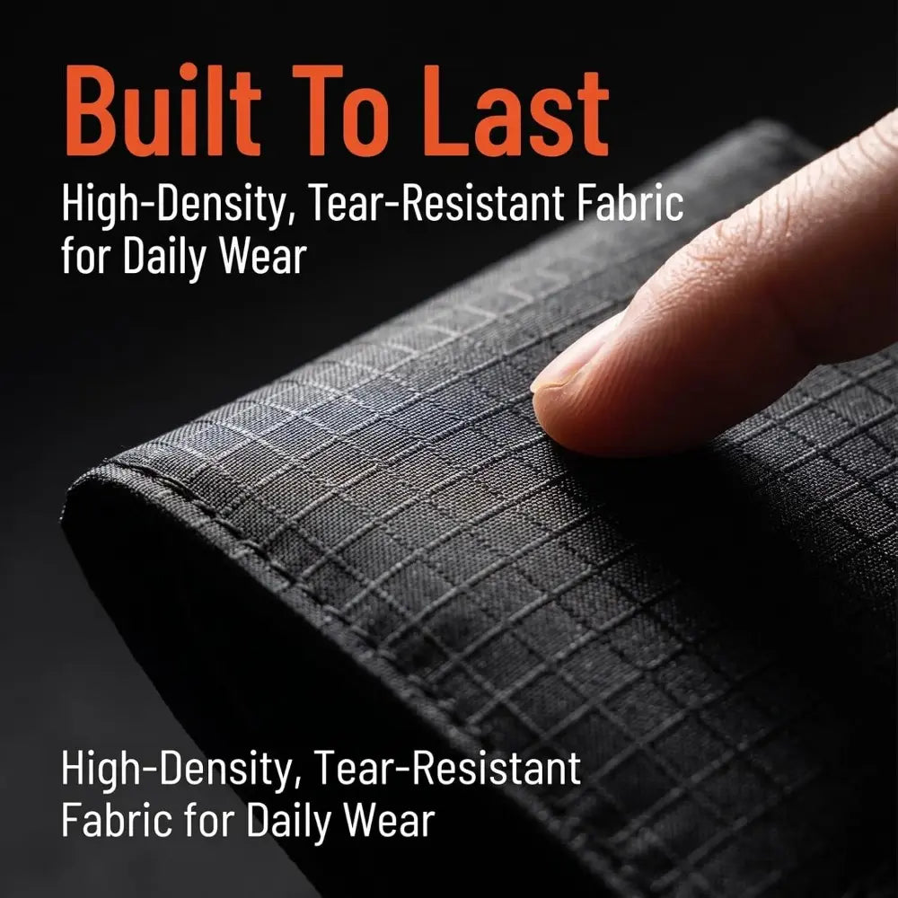 Close-up of black nylon grid fabric