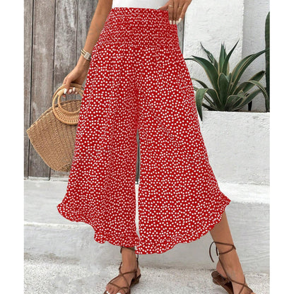 ⏰Time-Limited Special🔥The Riviera Flow Polka-Dot Wide-Leg Pants