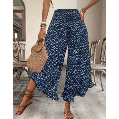 ⏰Time-Limited Special🔥The Riviera Flow Polka-Dot Wide-Leg Pants