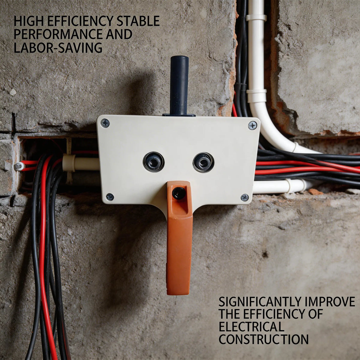 Threading Tool—Heavy-duty conduit threader (supports 8mm wire diameter)