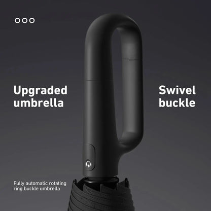 Automatic Folding Umbrella with Loop Buckle