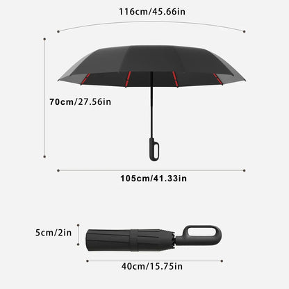 Automatic Folding Umbrella with Loop Buckle