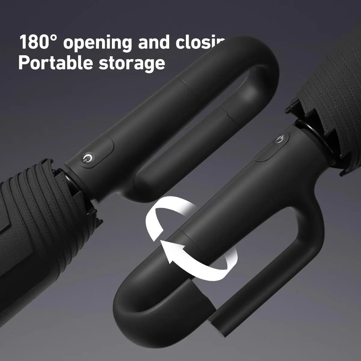 Automatic Folding Umbrella with Loop Buckle