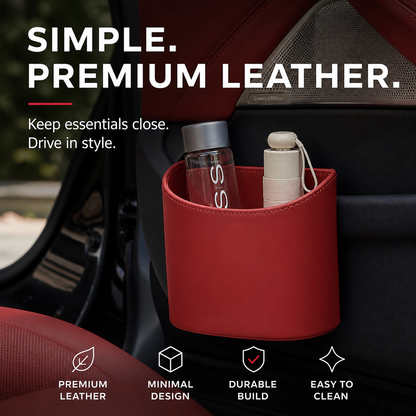 🚗 45% OFF! Leather Car Door Cup Holder – Wide‑mouth opening, easy reach for drinks & phone. Clip‑on secure fit. PU leather, tough & stylish. 🛡️✨