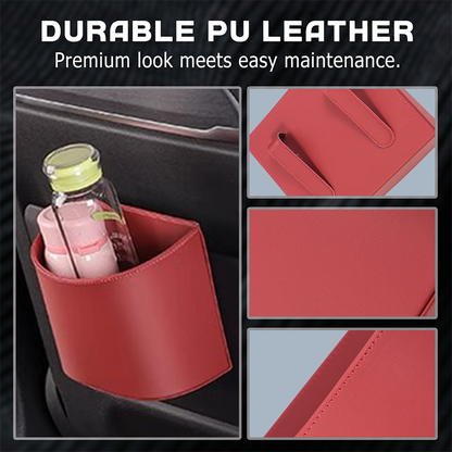 🚗 45% OFF! Leather Car Door Cup Holder – Wide‑mouth opening, easy reach for drinks & phone. Clip‑on secure fit. PU leather, tough & stylish. 🛡️✨