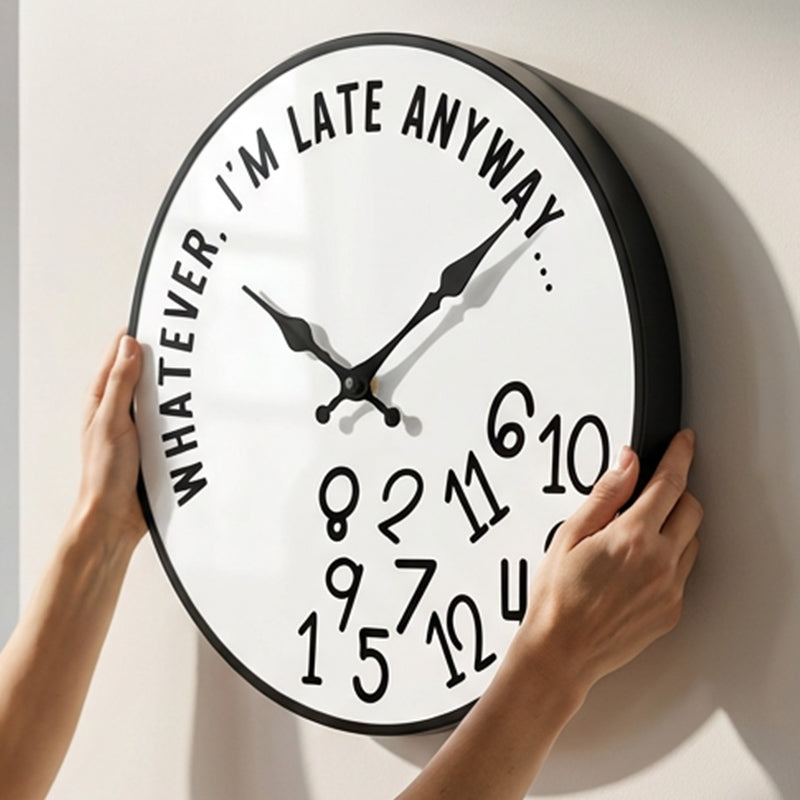 🕰️ 50% RABATT! 🎨 Kreativ dekorativ väggklocka med blandade siffror – Unik, tyst & perfekt för vardagsrum eller kök 🏠