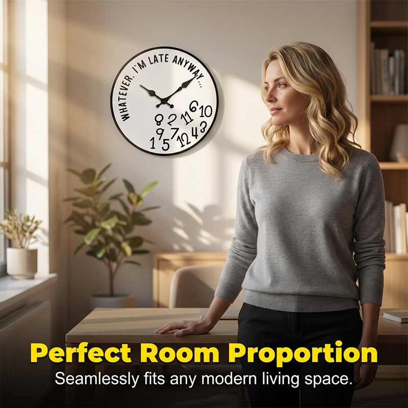 🕰️ 50% RABATT! 🎨 Kreativ dekorativ väggklocka med blandade siffror – Unik, tyst & perfekt för vardagsrum eller kök 🏠