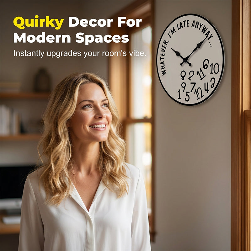 🕰️ 50% RABATT! 🎨 Kreativ dekorativ väggklocka med blandade siffror – Unik, tyst & perfekt för vardagsrum eller kök 🏠