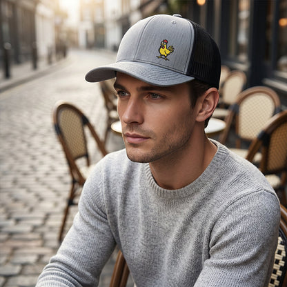 🐔Snapback-keps med broderad rolig kyckling🧢