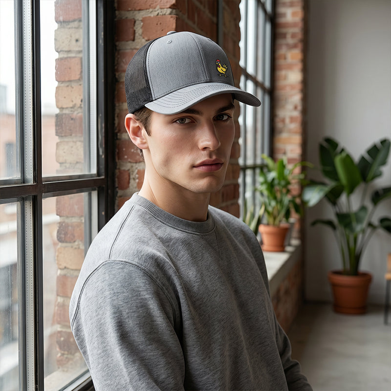 🐔Snapback-keps med broderad rolig kyckling🧢