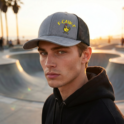 🐔Snapback-keps med broderad rolig kyckling🧢