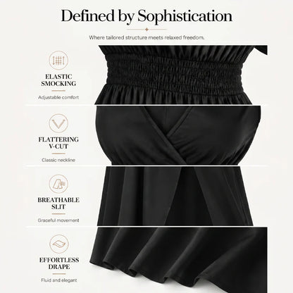 ⏳Time-Limited Special⏰Women's Summer V-Neck Side Slit Maxi Dress